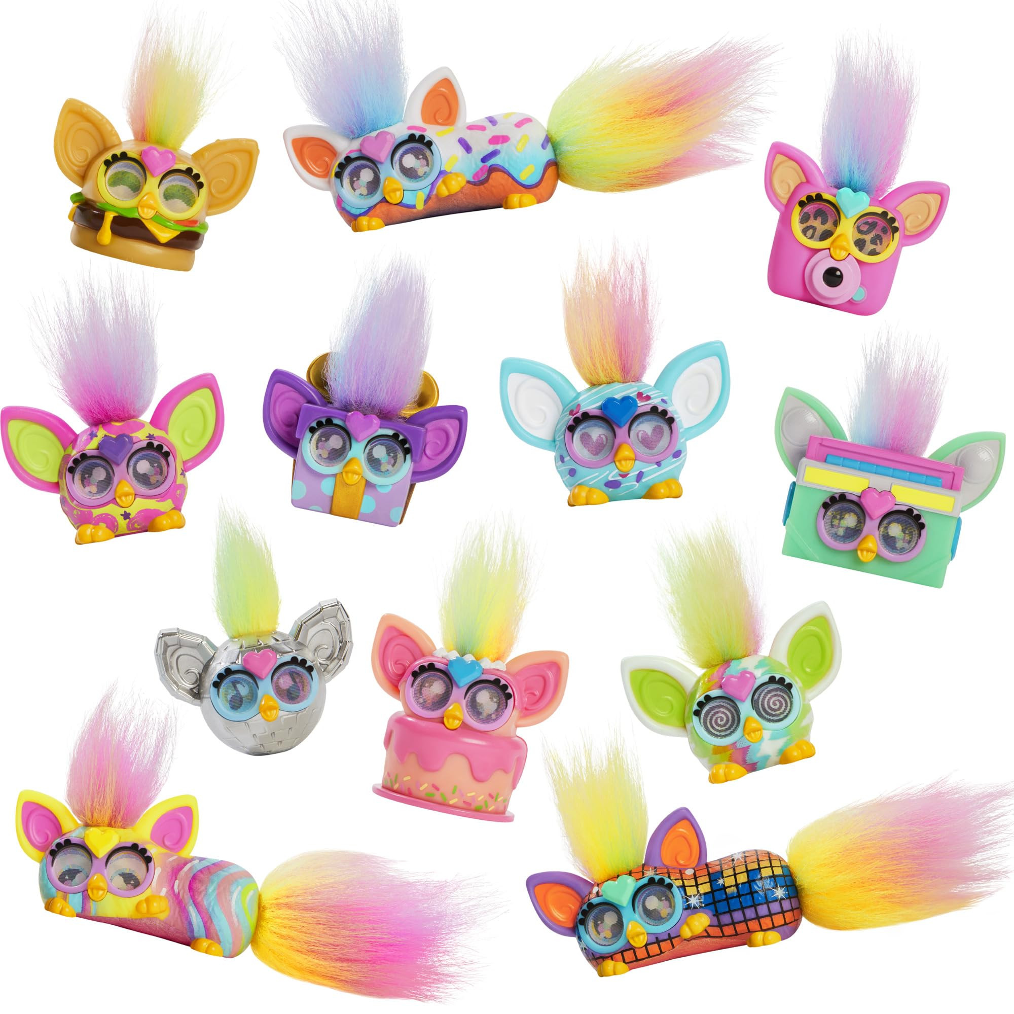 Furby Minis 12 Pack of Tiny Toy Figures, 1 Inch Collectibles, Series 1, Party & Play Food Themes,... | Amazon (US)