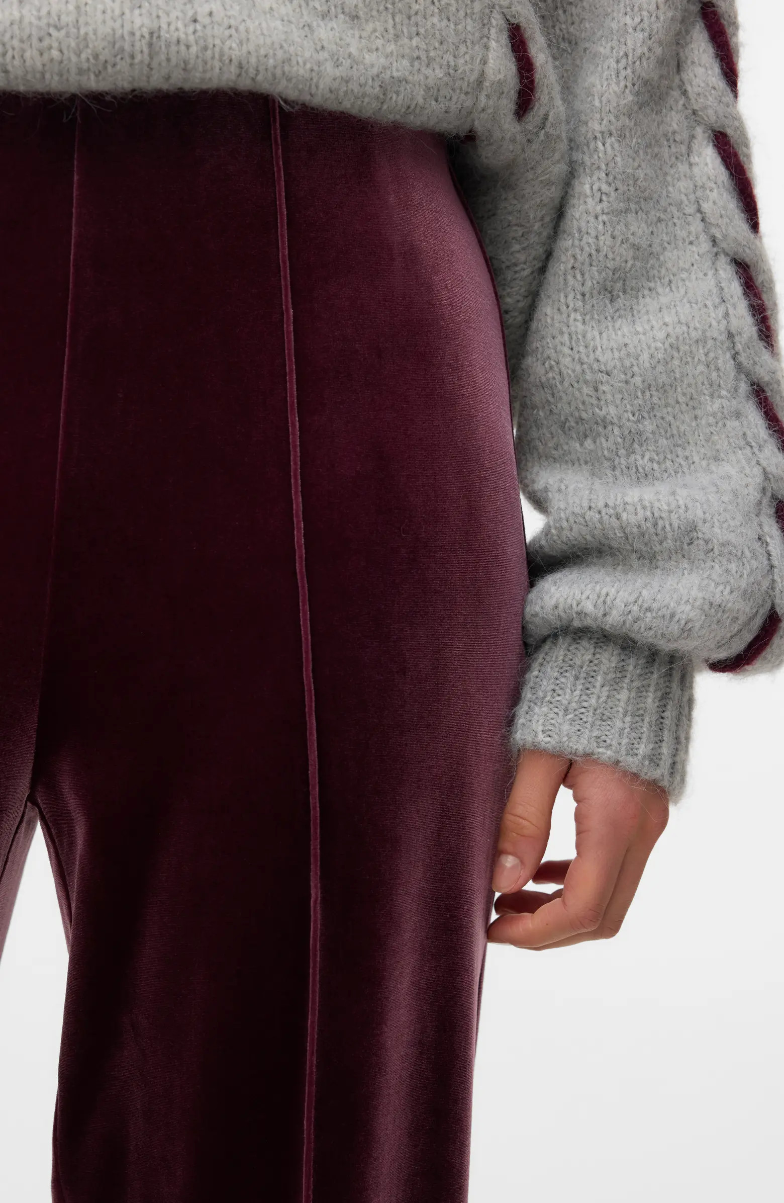 Shanna Pintuck Velvet Pants | Nordstrom