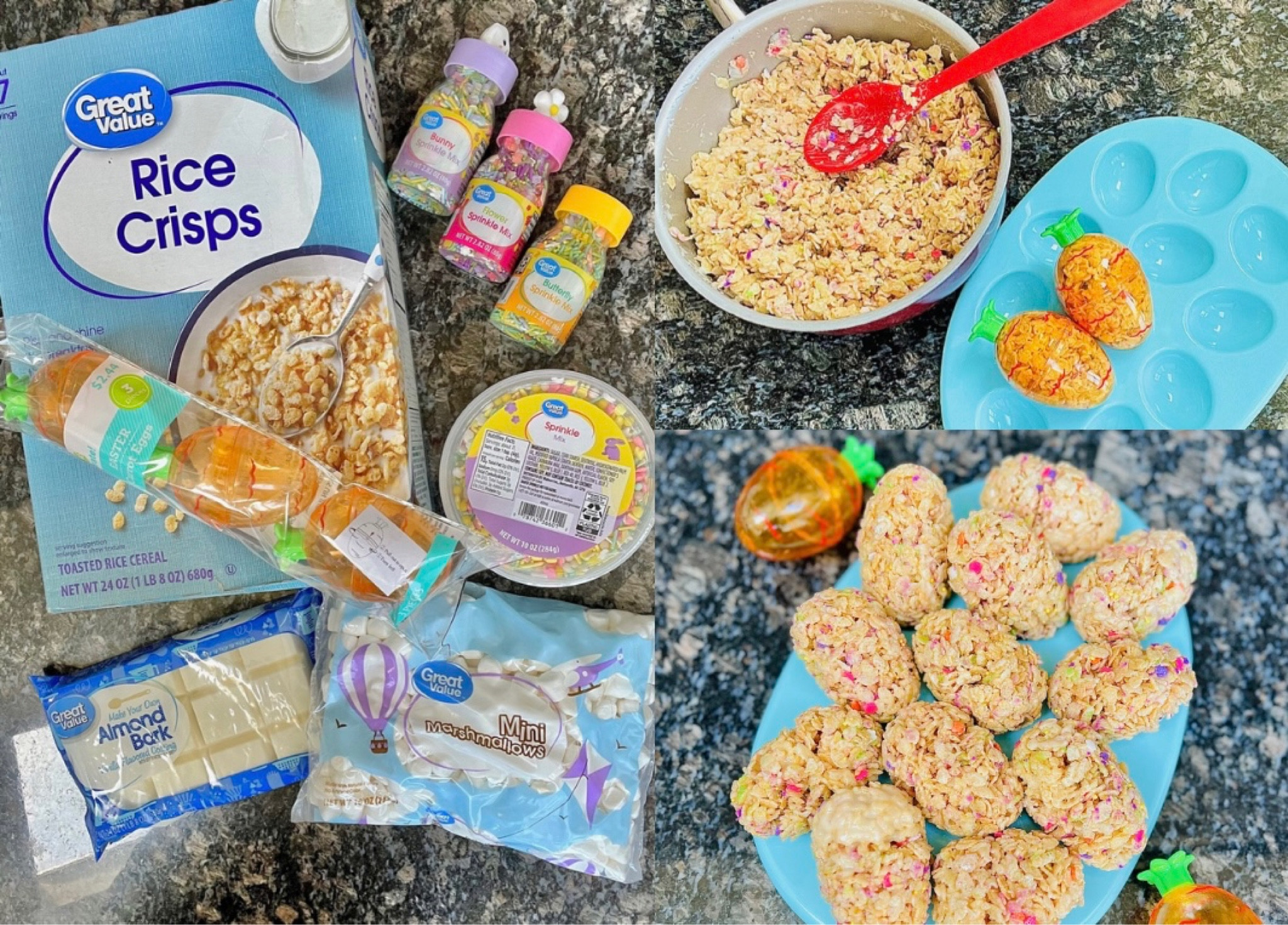 Pastel-colored & egg-shaped Rice Krispies treats are perfect for Easter - spend less without sacrificing quality when you grab your ingredients from Walmart!!

Get the recipe at: https://frugalnthriving.com/2023/04/03/easter-treats/

#walmartpartner #walmart #IYWYK #easter #easter recipes

#LTKhome #LTKSeasonal #LTKkids