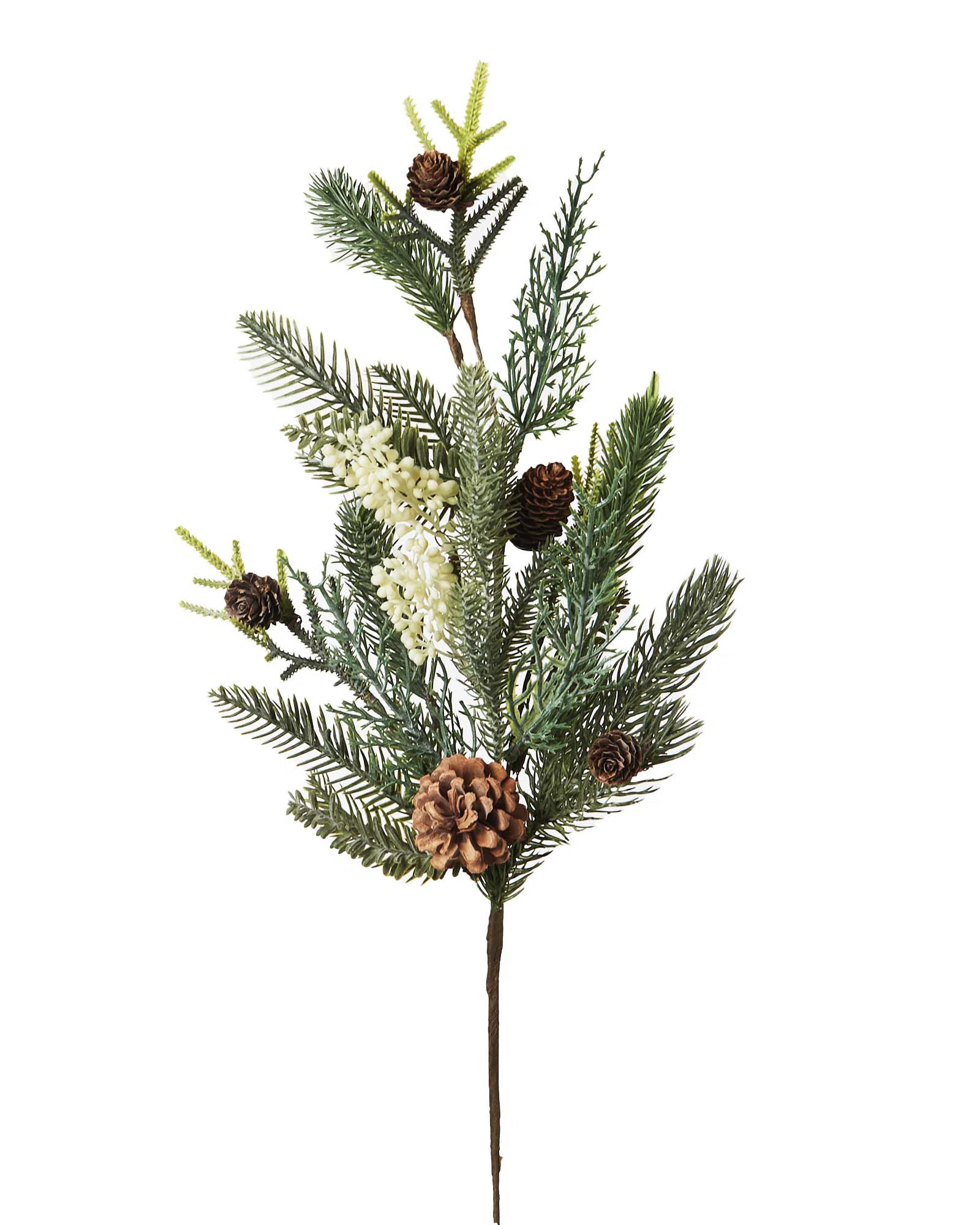 Pinecone Mixed Tips Pick, 60 cm –Decorative Branch for Christmas Trees & Wreaths | Wayfair UK