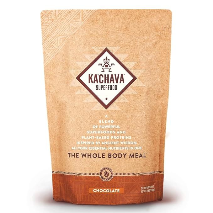 Ka’Chava All-In-One Nutrition Shake Blend, Chocolate, 85+ Superfoods, Nutrients & Plant-Based I... | Amazon (US)