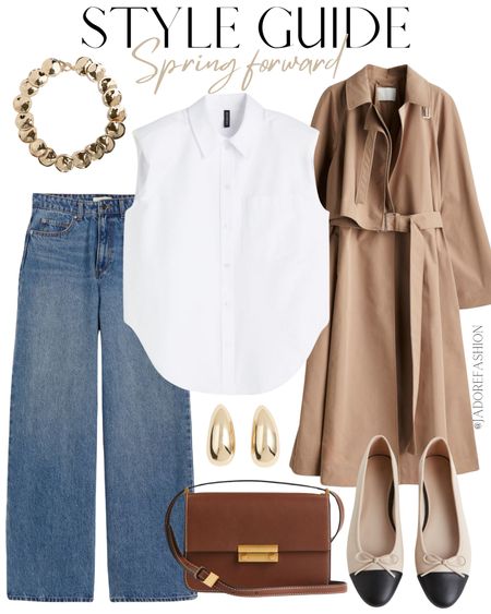 Casual spring outfit under $100 - start ahead with your spring wardrobe 

#trenchcoat
#jeans
#whiteshirt 

#LTKSpringSale #LTKSeasonal #LTKfindsunder100