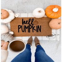 Hello Pumpkin V2| Fall Doormat | Welcome Mat Cute Pumpkin Door Autumn Decor Gift Front Porch Housewa | Etsy (US)