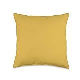 Blisss Mustard Yellow Throw Pillow, 16x16, Multicolor | Amazon (US)