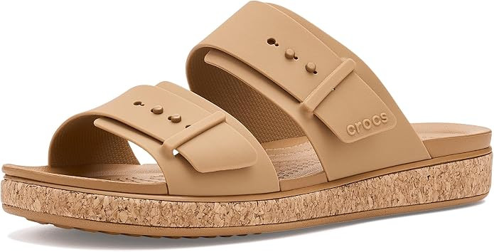 Crocs Women's Brooklyn Buckle Low Sandals | Amazon (US)