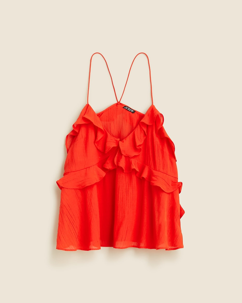 Drapey ruffle tank top | J. Crew US
