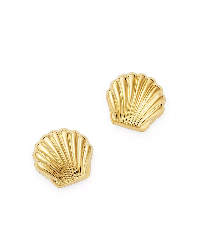 14K Yellow Gold Seashell Stud Earrings - 100% Exclusive | Bloomingdale's (US)