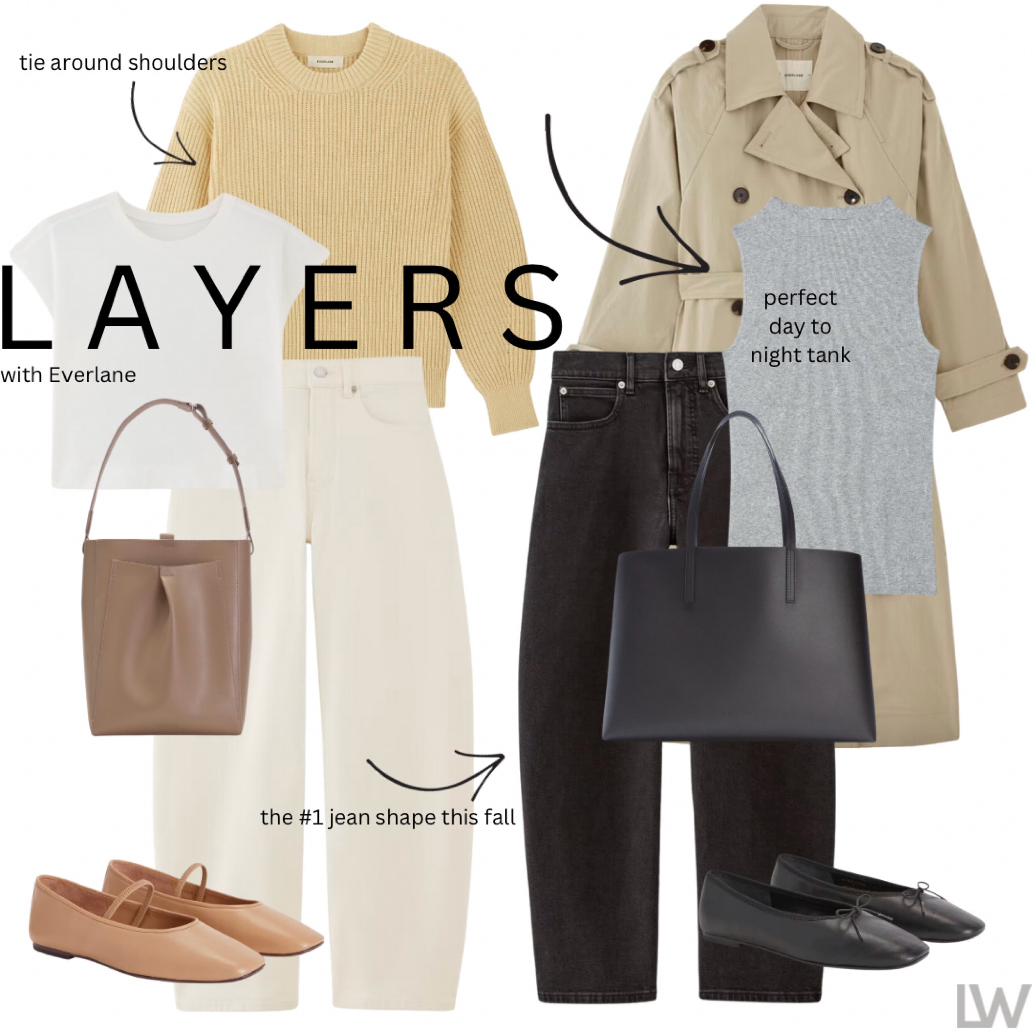 Traveling somewhere cool soon? These classic looks from Everlane will take you from plane ➡️ destination. Perfect layers for long cool weekends away. And the must have barrel jean of course 🫶🏻 @everlane #everlanepartner #ad 