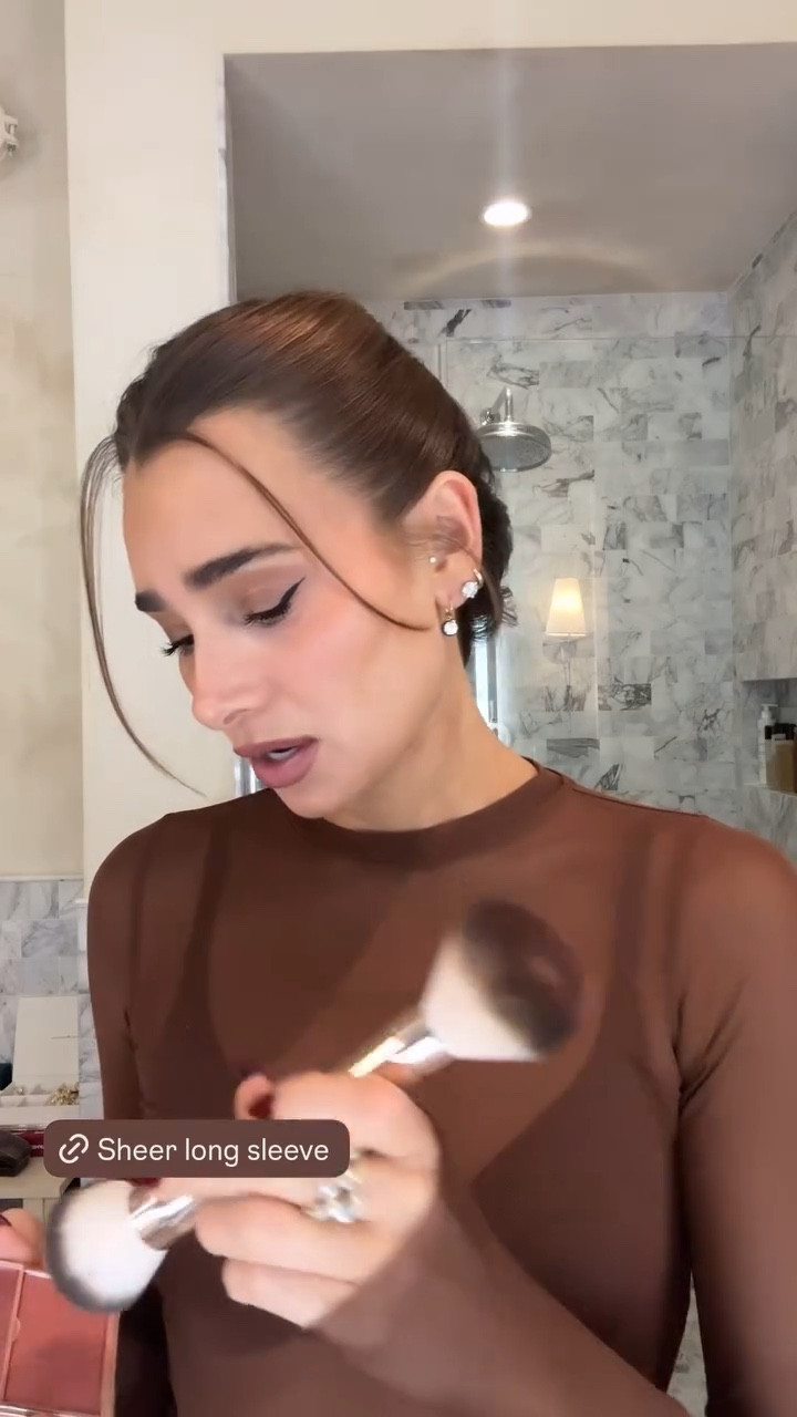 Get ready with me! I love this sheer long sleeve 🤎

#LTKSeasonal #LTKStyleTip