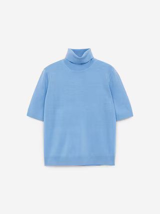 Short-Sleeve Roll-Neck Jumper | Arket UK