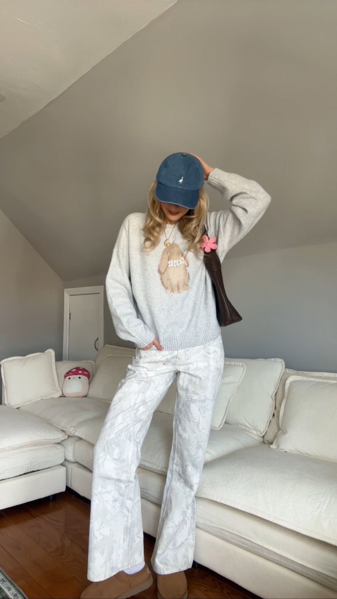 spring outfit inspo !! Just adore a camo baggy pant & chunky sweater moment 