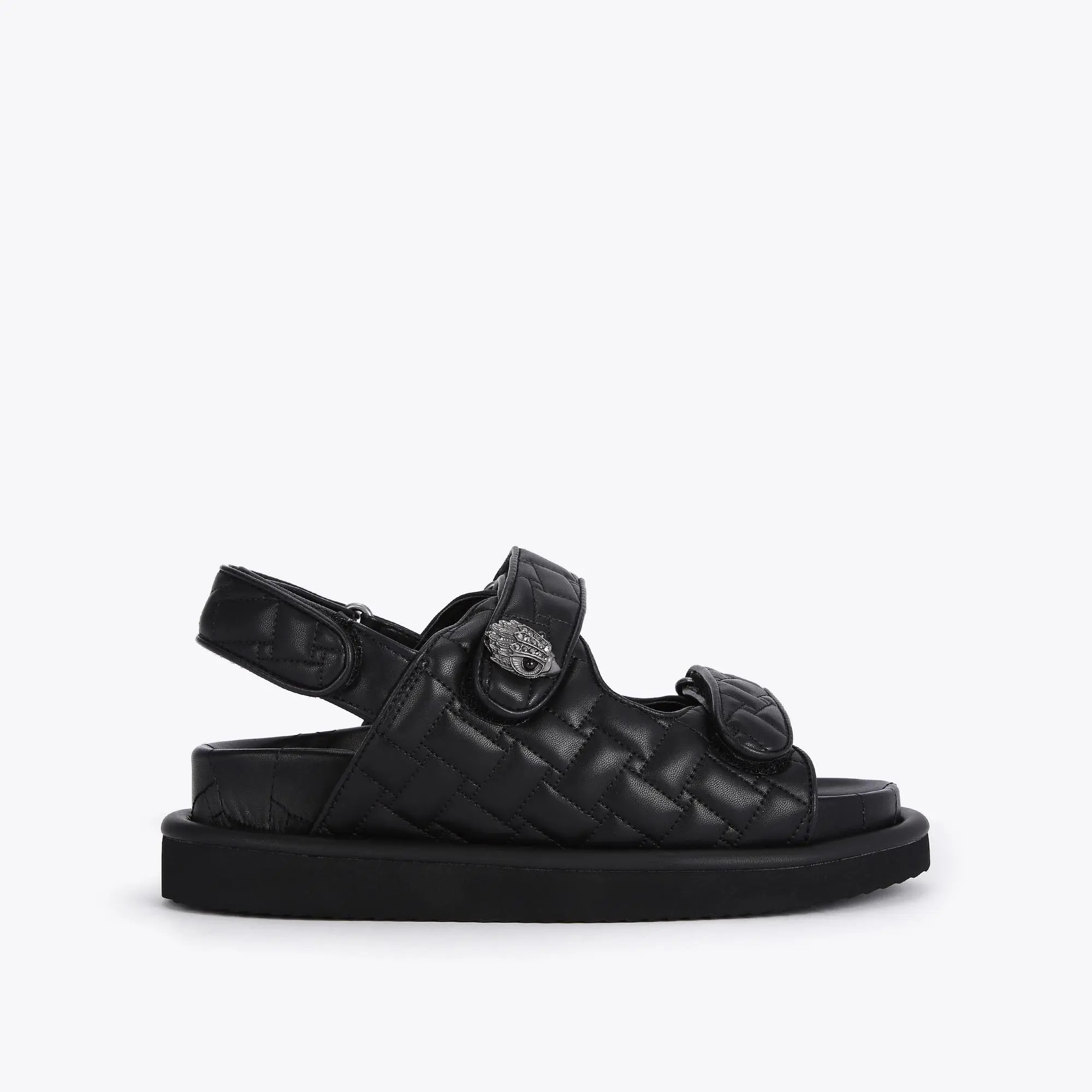 ORSON Black Eagle Embellished Chunky Sandals by KURT GEIGER LONDON | Kurt Geiger (Global)