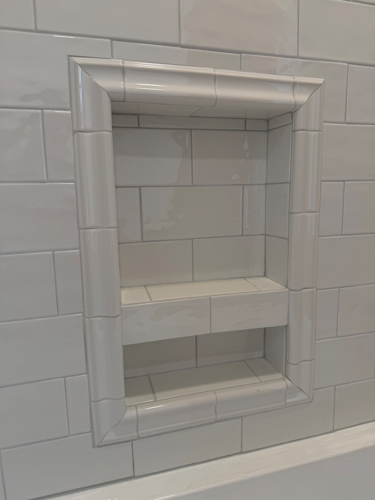 Vintage look tile for shower white porcelain 

#LTKFindsUnder50 #LTKSaleAlert #LTKHome