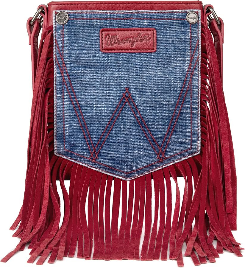 Wrangler Small Doctor Bag for Women Vintage Satchel Bag Western Handbags with Wide Strap | Amazon (US)