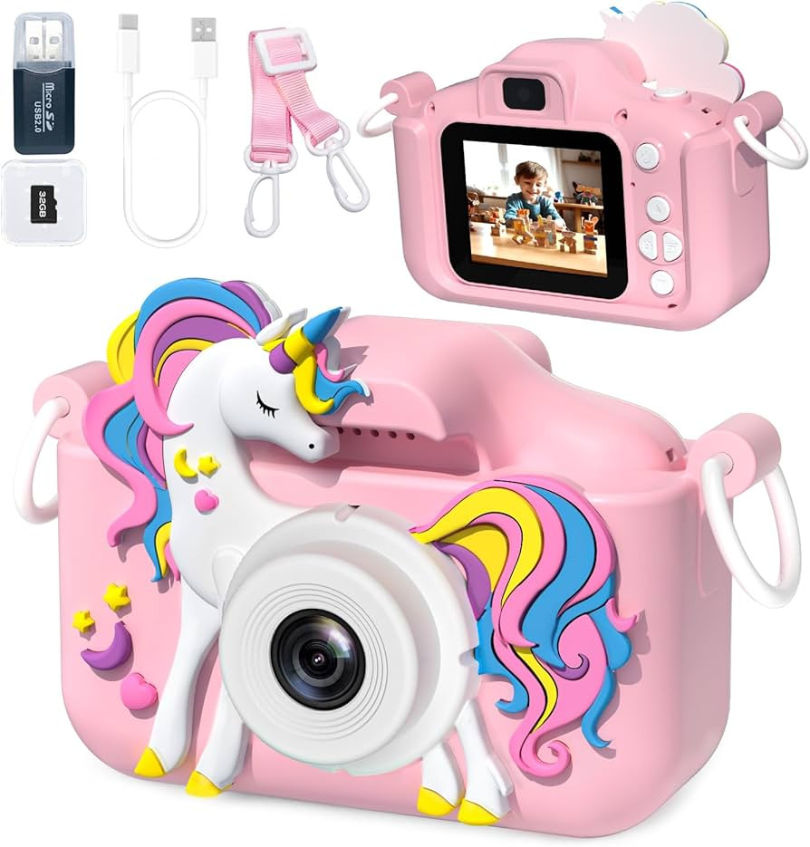 Kids Camera Toys for 3-12 Year Old Girls Boys,Children Digital Video Camcorder Camera, Upgrade Ki... | Amazon (US)