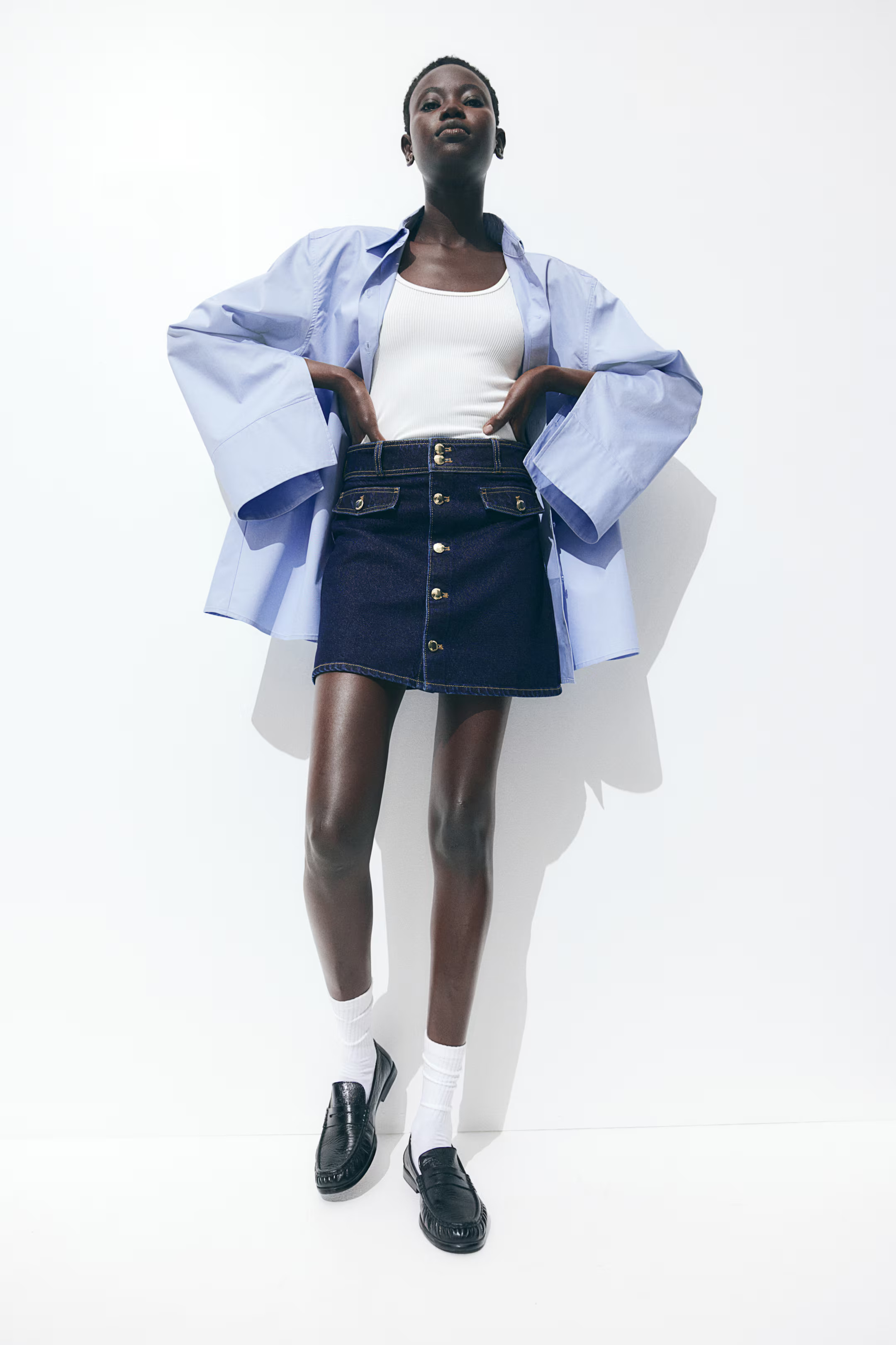 A-line mini skirt | H&M (UK, MY, IN, SG, PH, TW, HK)