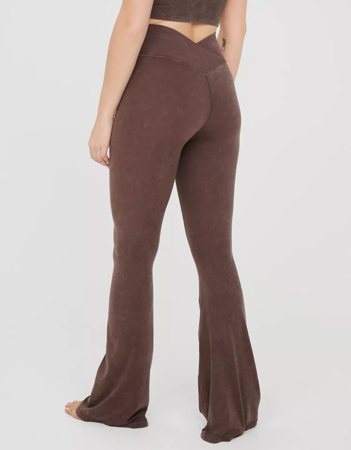 OFFLINE By Aerie Real Me Double Crossover Flare Legging | Aerie