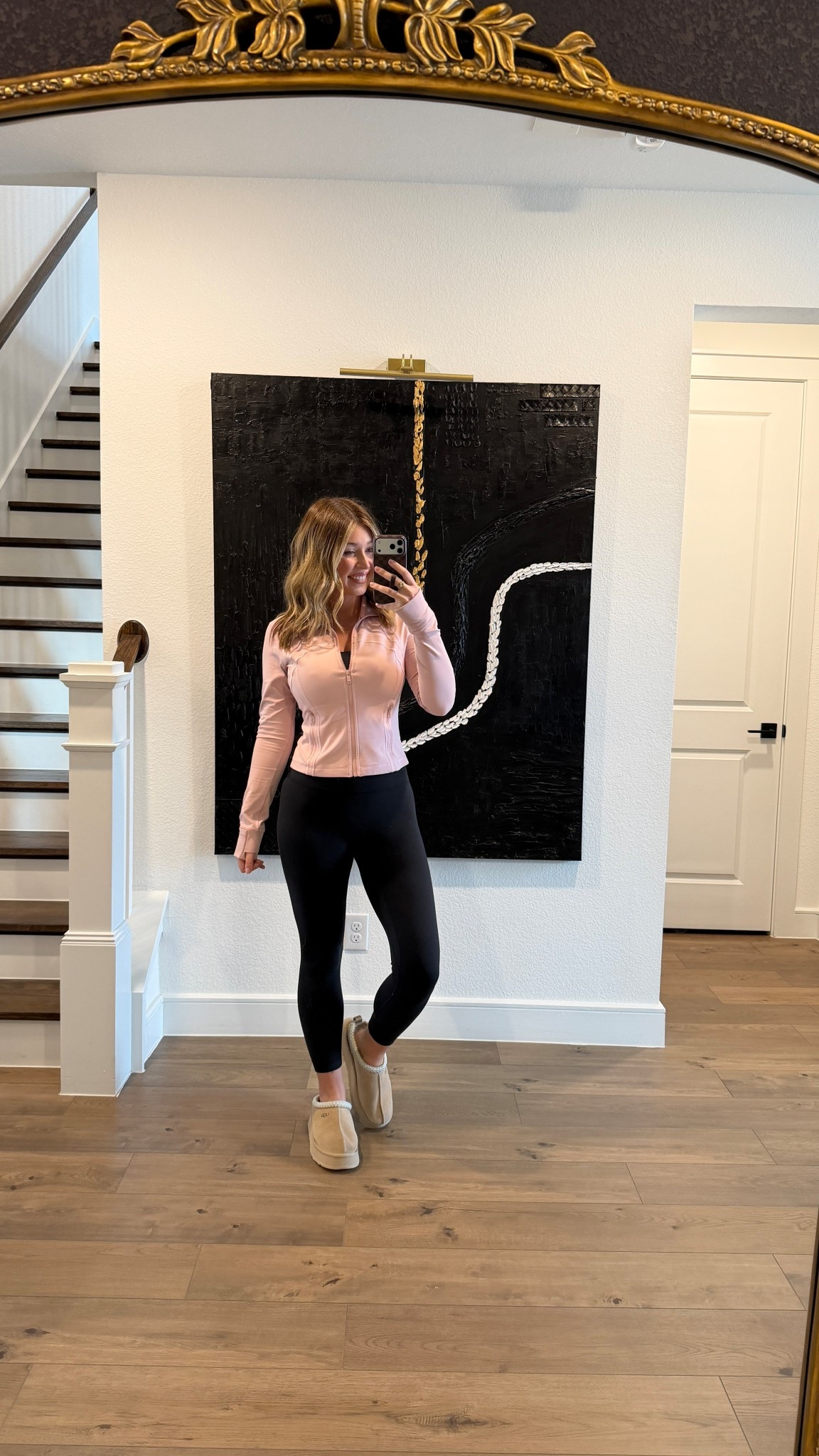 Today’s active outfit is all @lululemon 
Wearing an 8 in the leggings but a 6 would fit better with my current weight. 10 in the jacket but an 8 would fit better. Size 8 sports bra. 

Currently 150lbs & 5’7 for reference 

#LTKootd #LTKActive