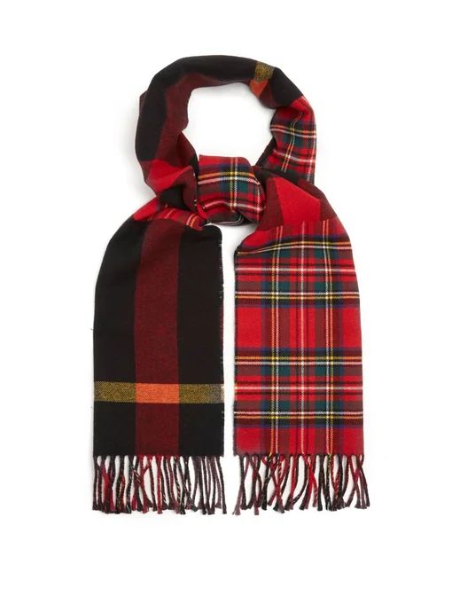 Fringed tartan scarf | Burberry | Matches (US)