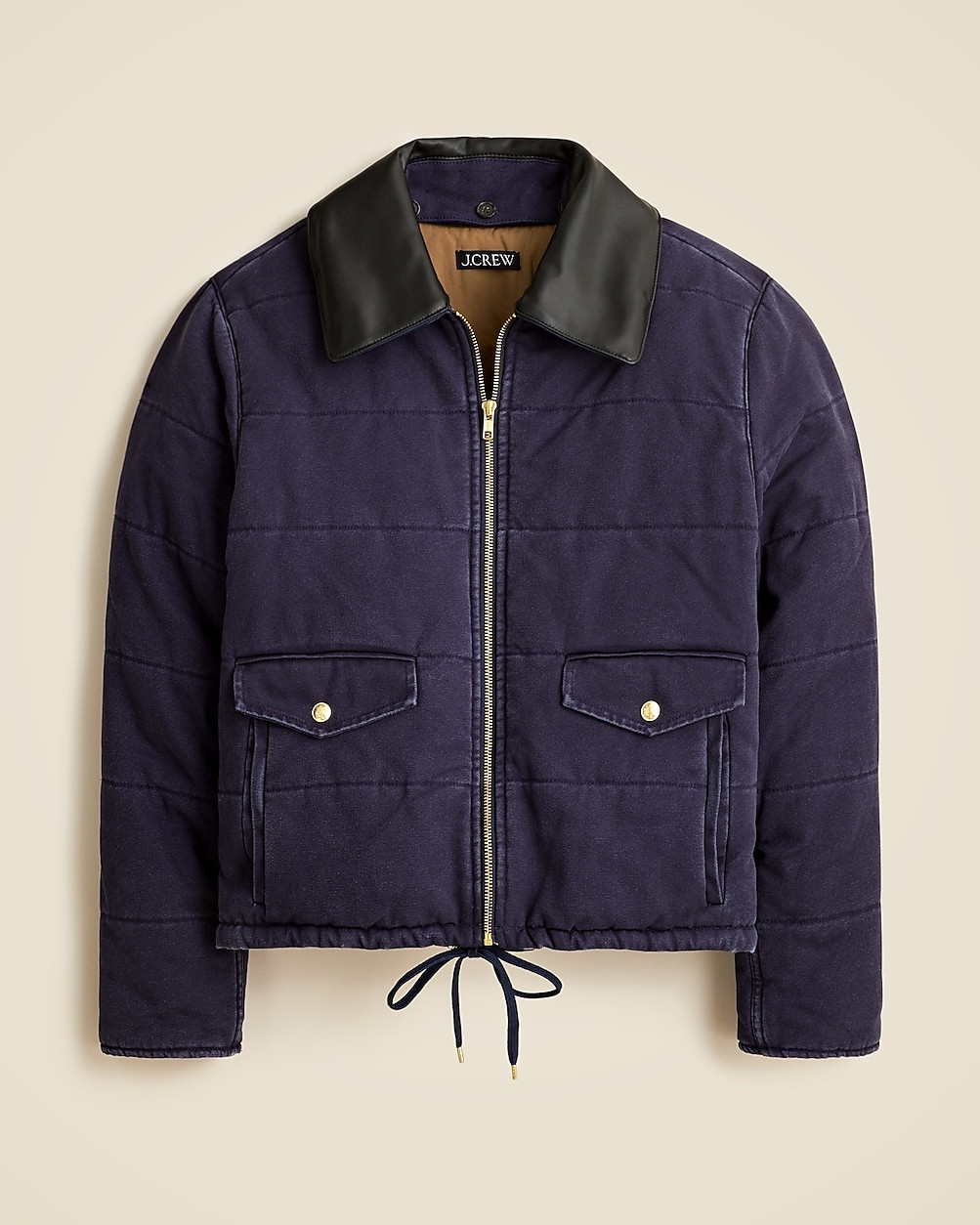 Quilted rugged canvas jacket | J. Crew US