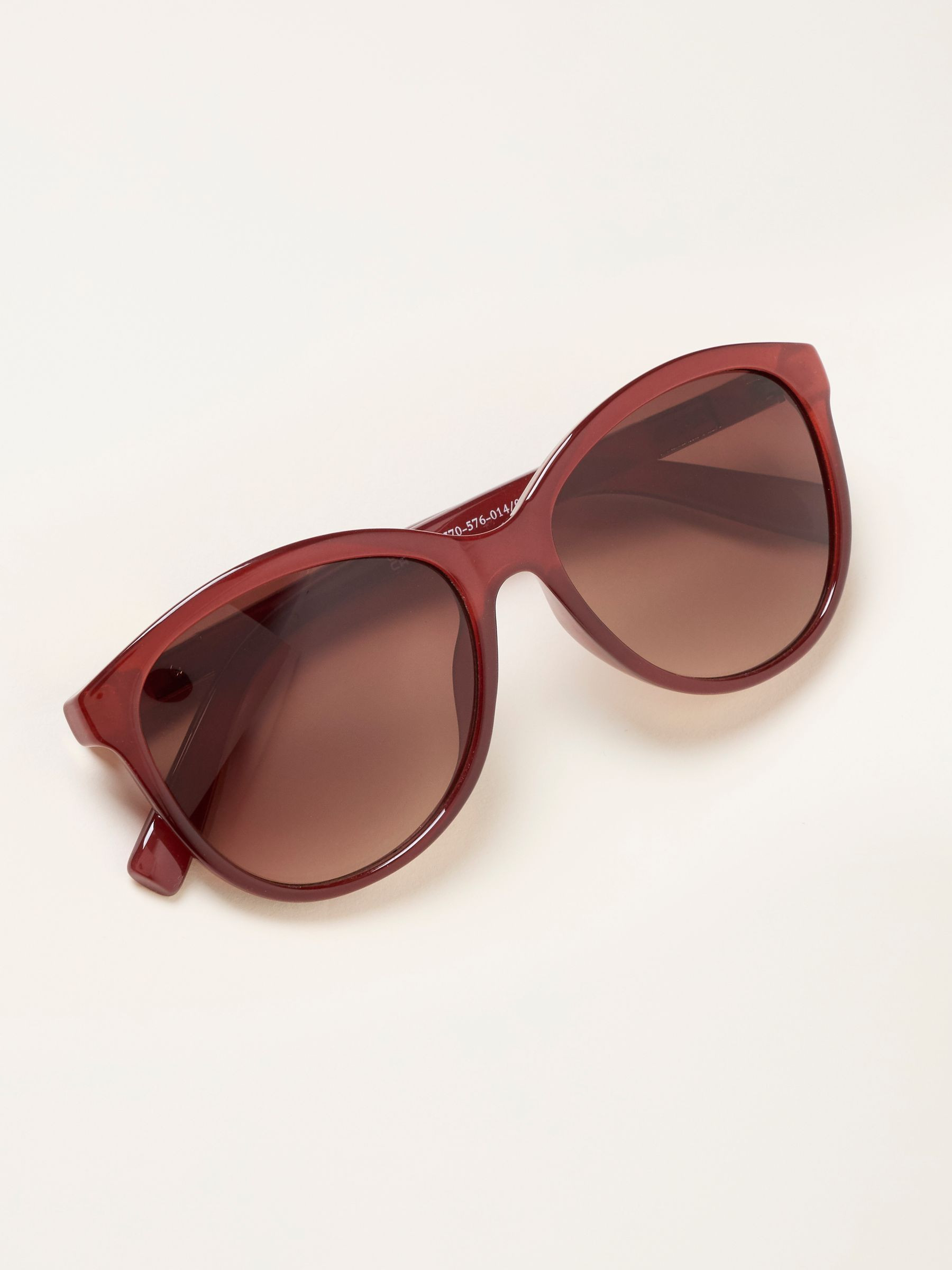 Claire Burgundy Red Sunglasses | FatFace | Fat Face