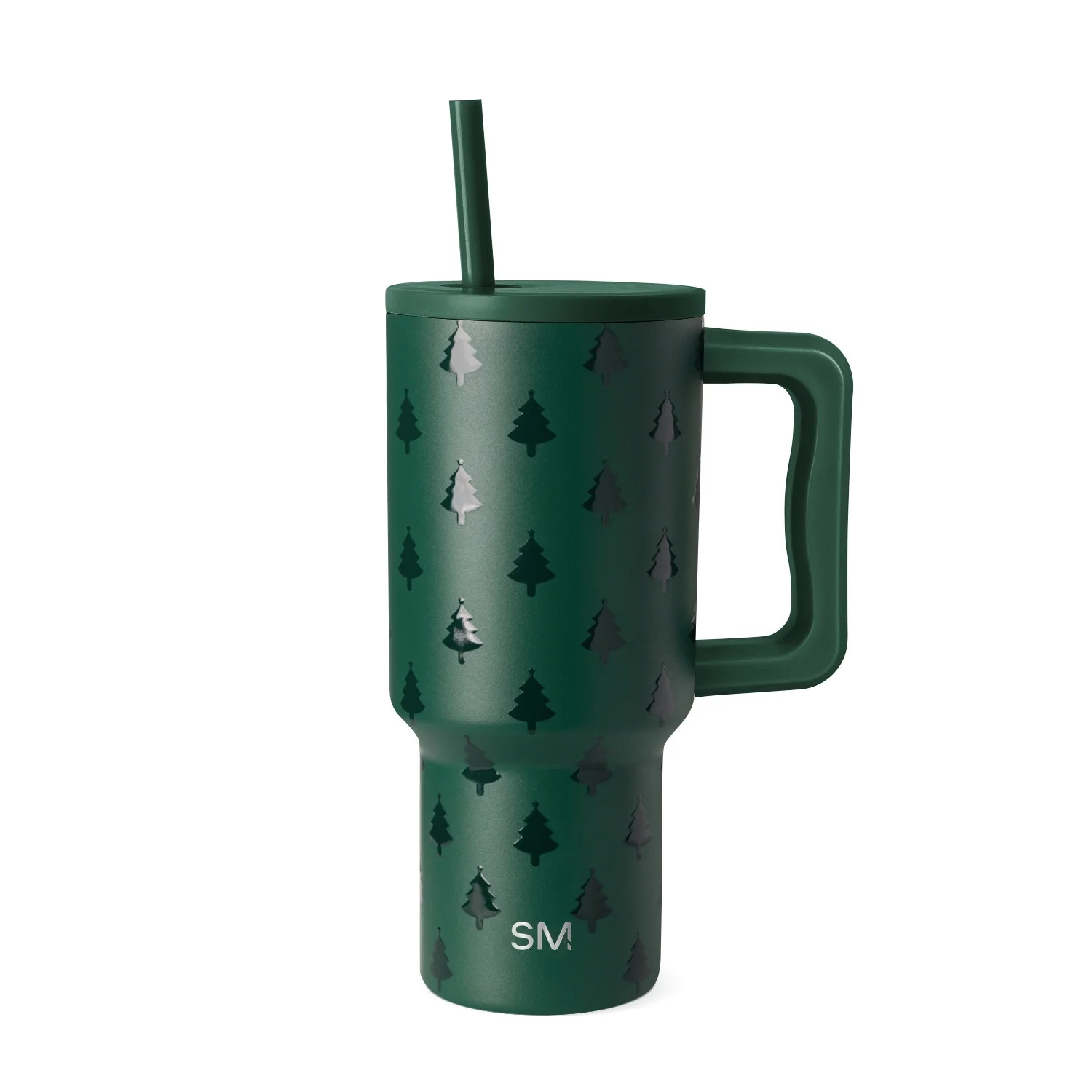 Simple Modern 30 fl oz Insulated Stainless Steel Trek Tumbler with Straw Lid | Winter Forest | Walmart (US)