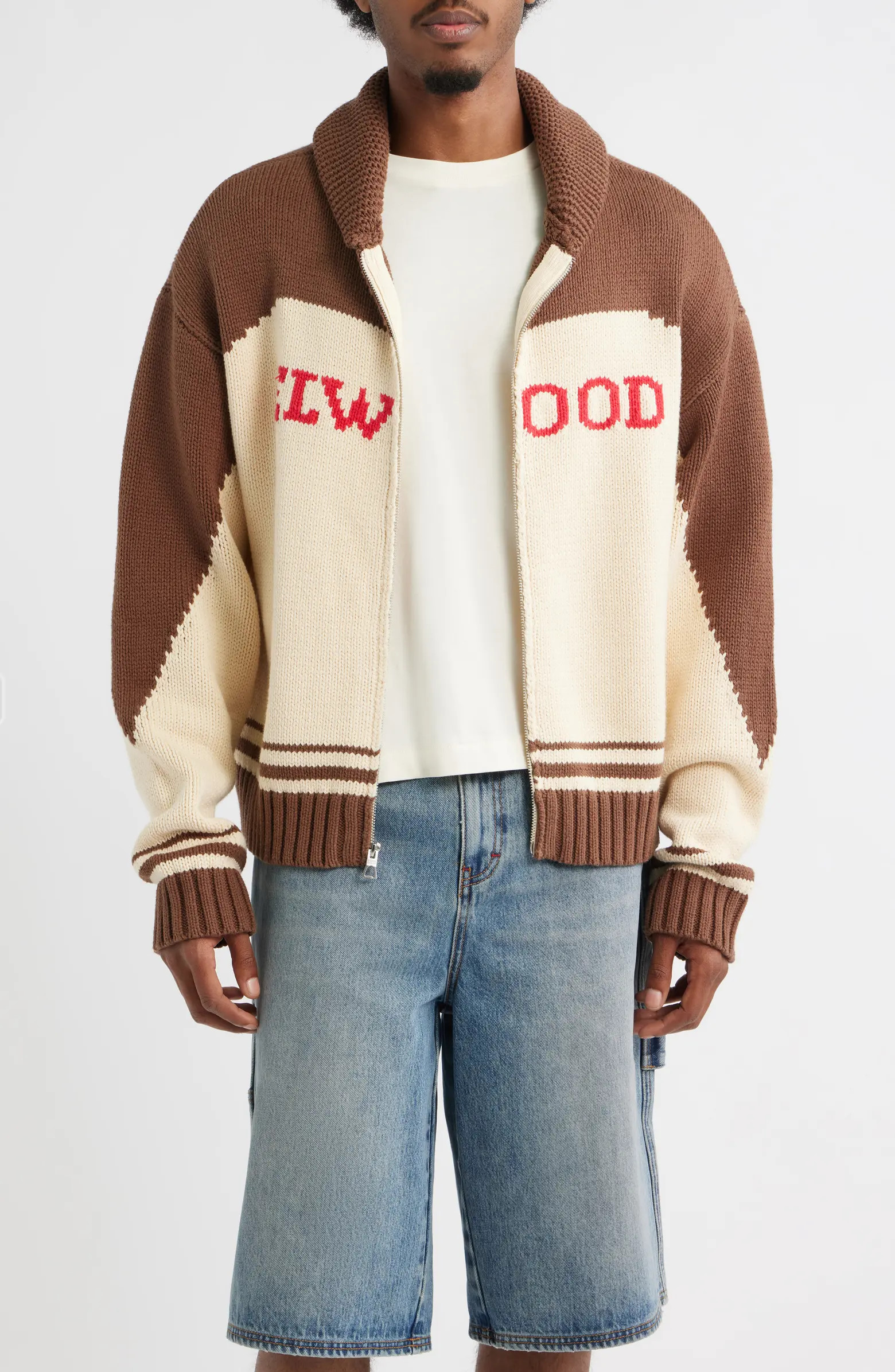 Elwood Camp Shawl Collar Zip Cardigan | Nordstrom | Nordstrom