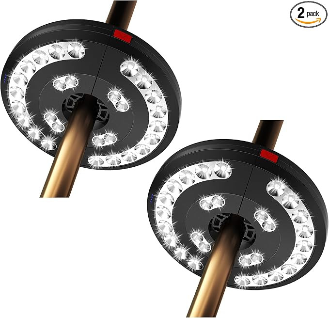 2packs Eletorot Patio Umbrella Lights-Rechargeable Outdoor Lights for Patio Decor, Patio Table Li... | Amazon (US)