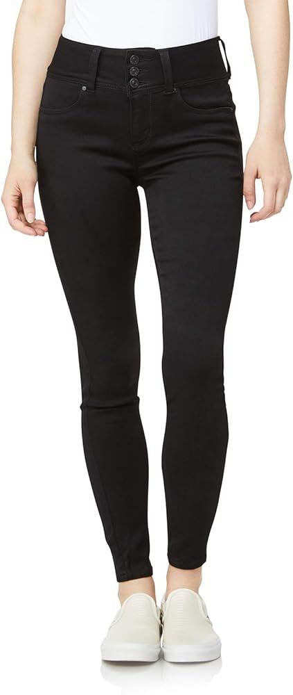 WallFlower Women's Sassy Skinny High-Rise Insta Soft Juniors Jeans (Standard and Plus) | Amazon (US)