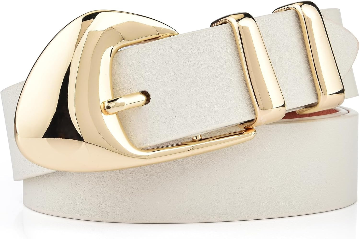 Ssumday Women's Leather Belts for Jeans Dress Pants Black Brown White Belts for Women Ladies Wais... | Amazon (US)