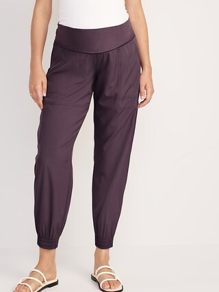 Maternity Rollover-Waist StretchTech Cargo Jogger Pants | Old Navy (US)