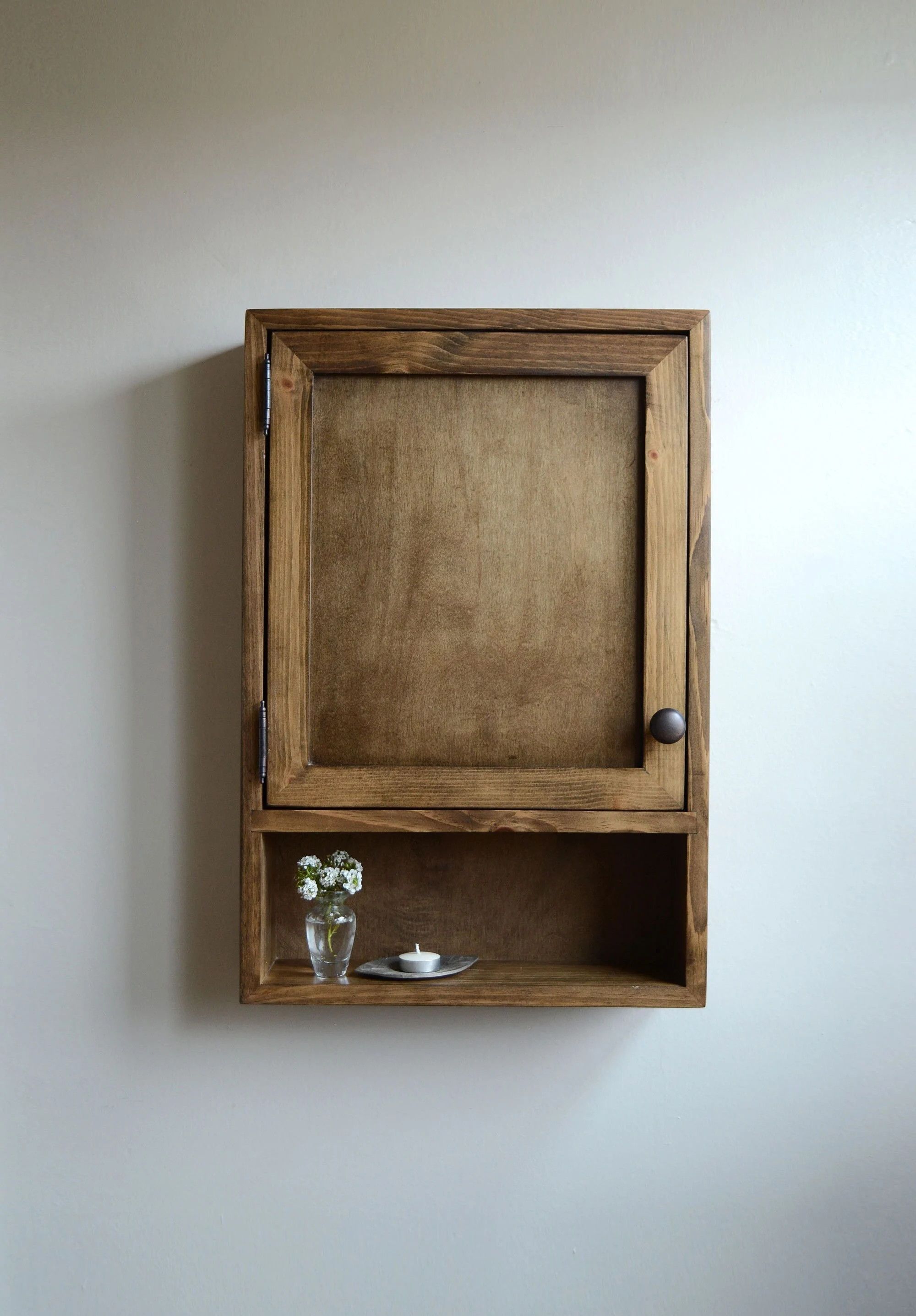 Wooden Medicine Cabinet - Bathroom Cabinet - Wall Storage Unit - Bathroom Organization | Etsy (Global)