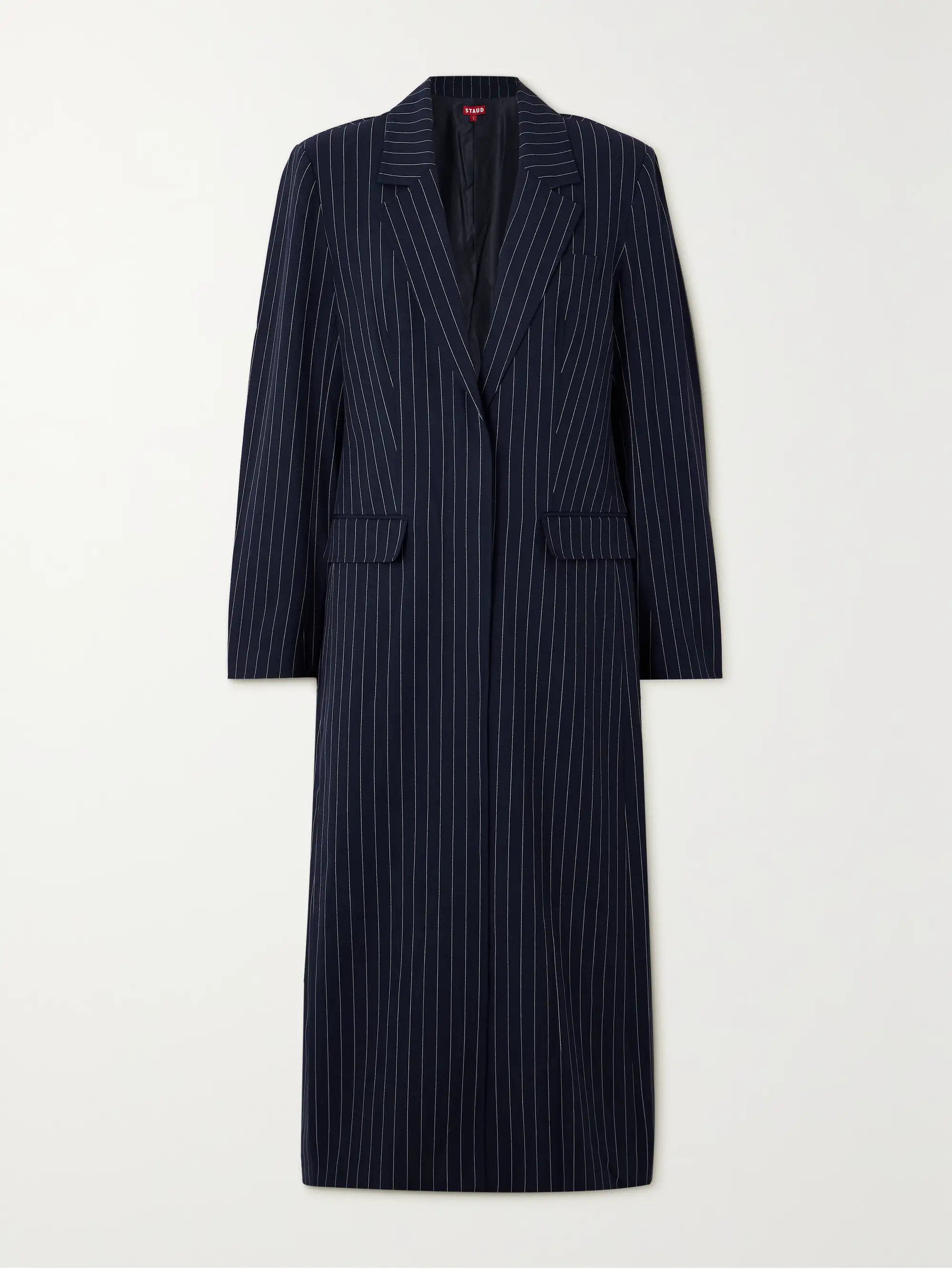 Ralph pinstriped grain de poudre coat | NET-A-PORTER (US)