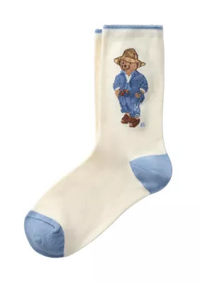 Polo Ralph Lauren Women's Pre Spring Travel Bear Socks | Belk