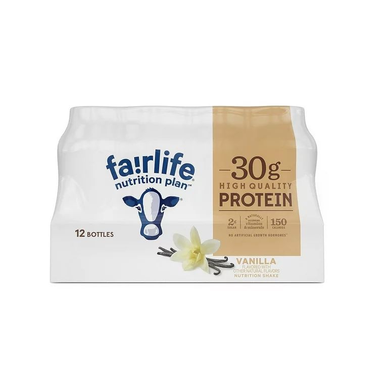 Fairlife Nutrition Plan Vanilla, 11.5 Fluid Ounce (12 Pack) - Walmart.com | Walmart (US)