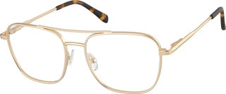 Zenni Vintage Aviator Glasses Gold Metal Full Rim Frame | Zenni Optical (US & CA)