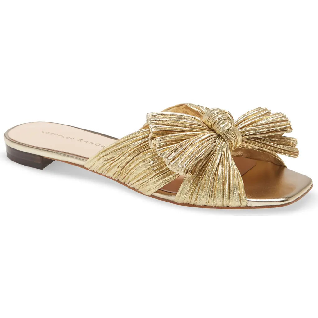 Loeffler Randall Daphne Slide Sandal in Gold at Nordstrom, Size 5 | Nordstrom