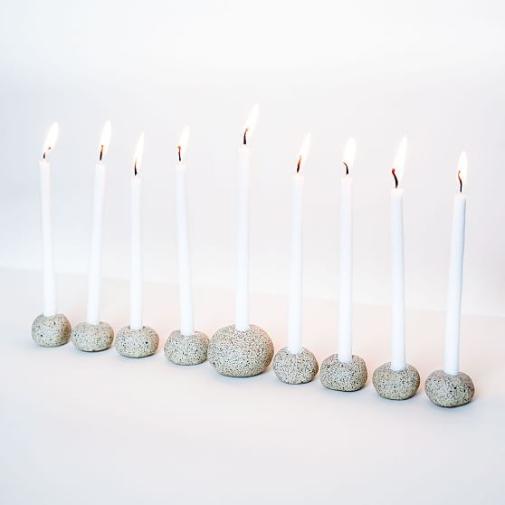 Speckled Menorah Stoneware Small Multi | West Elm (US)