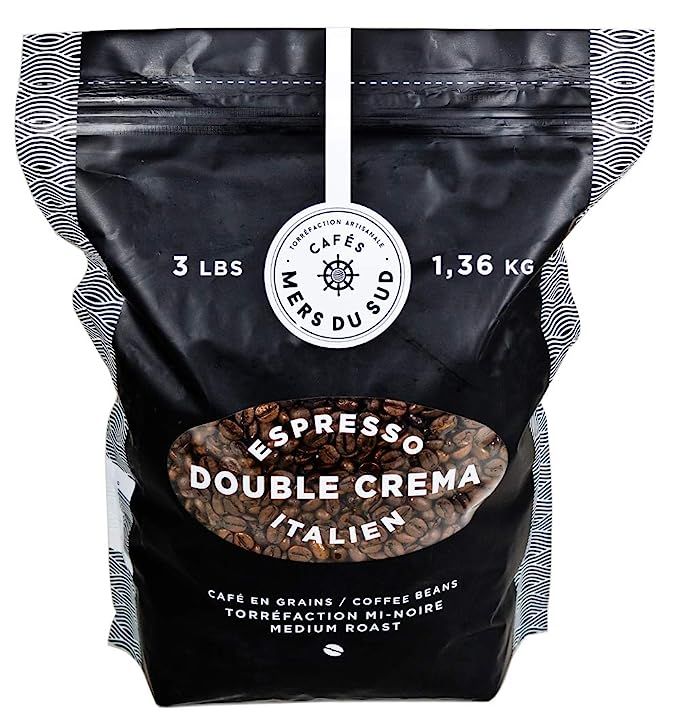 Espresso Coffee Beans - Double Crema Italian Espresso - Cafes Mers du Sud, Medium Roast | Amazon (US)