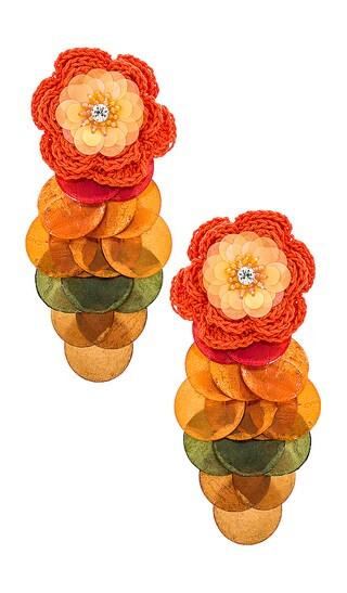 Flower Earrings in Multi | Revolve Clothing (Global)