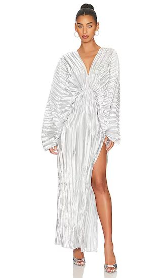 De Luxe Chain Back Gown in Metallic | Revolve Clothing (Global)
