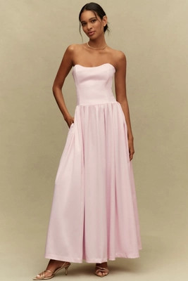 BHLDN Mia Strapless Fit-and-Flare Maxi Dress | Anthropologie (US)
