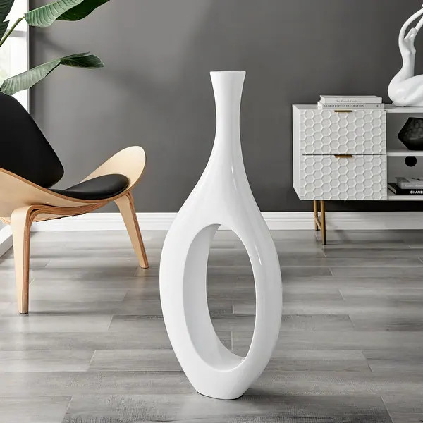 Trombone Modern Resin Vase Sculpture - Bed Bath & Beyond - 37771557 | Bed Bath & Beyond
