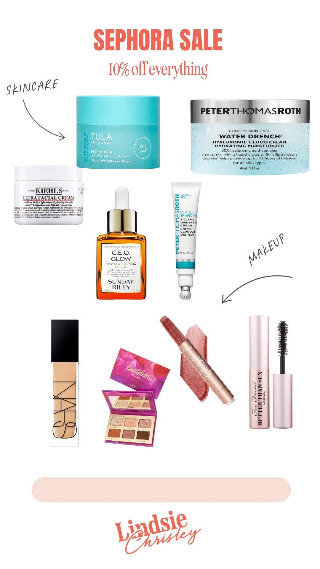 My top picks for the Sephora Sale starting tomorrow - 10% off everything! 

#LTKBeauty
