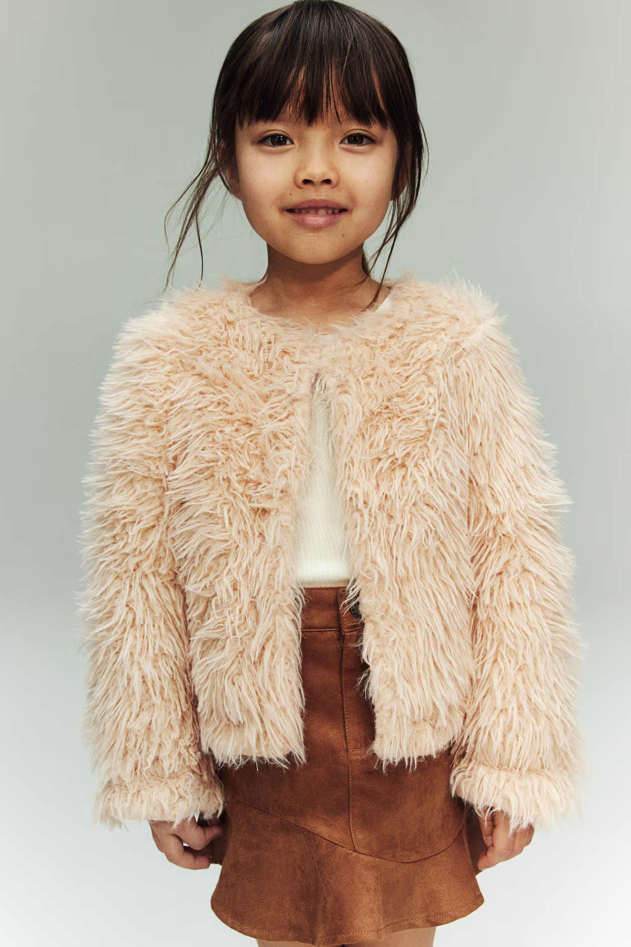 Fluffy Cardigan - Beige - Kids | H&M US | H&M (US + CA)