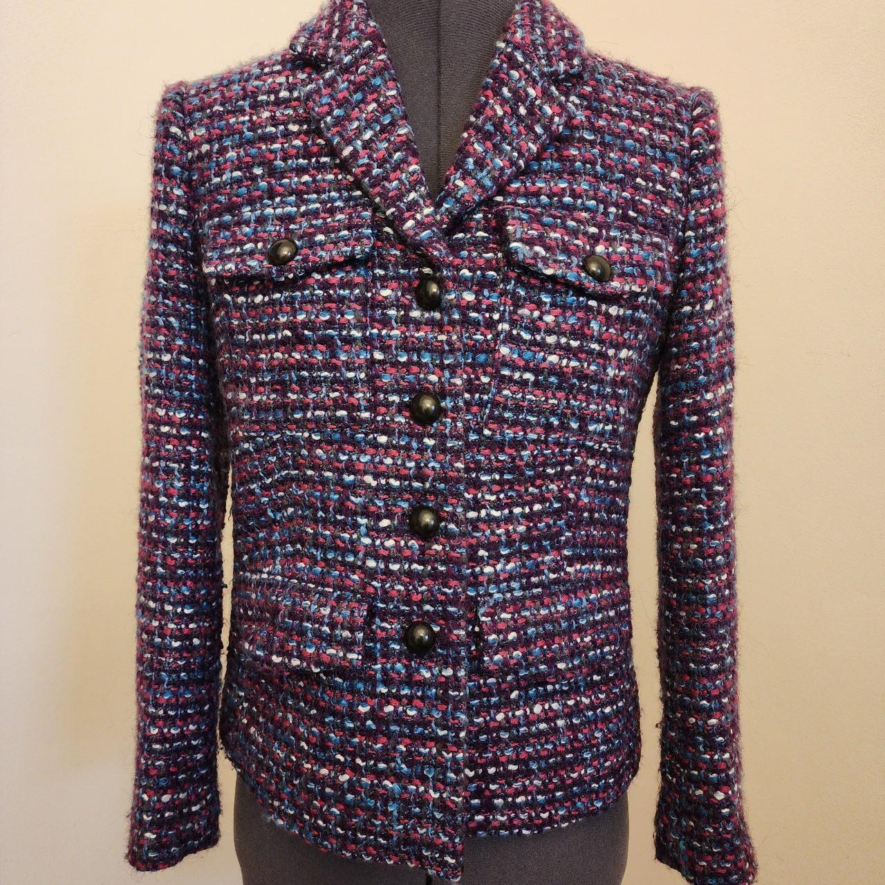 J. Crew Women's Jacket - Multi/Purple | Depop AU