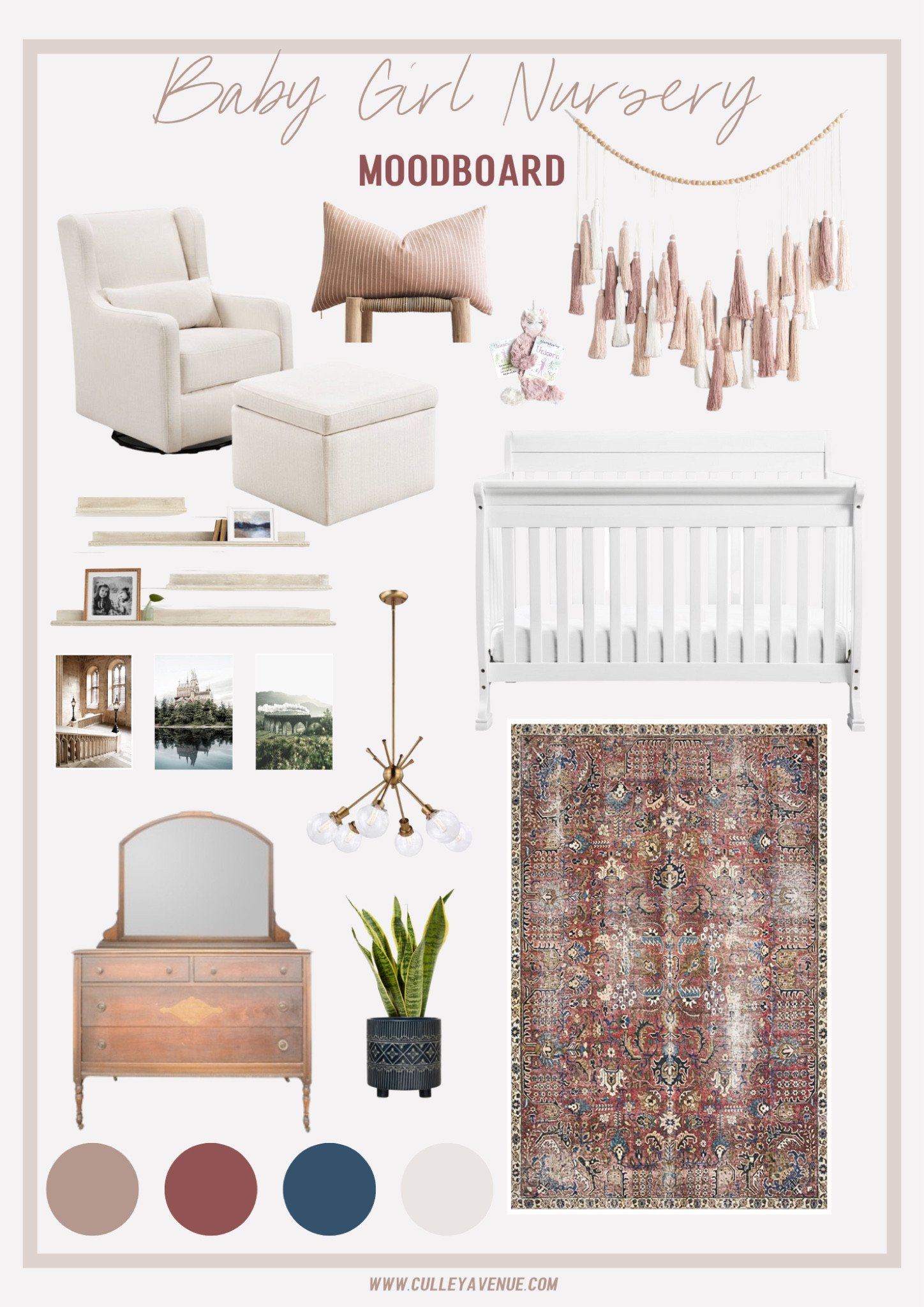 Pink contemporary boho nursery. Girls room. Pink bedroom. Girls nursery. Baby nursery decor  

#LTKbaby #LTKhome #LTKstyletip