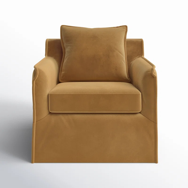 Leonardi Upholstered Swivel Club Chair | Birch Lane