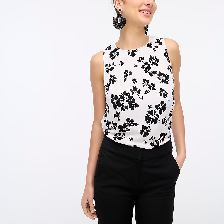 Sleeveless shell top | J.Crew Factory