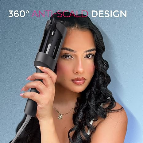 TYMO Automatic Rotating Curling Iron - TYMO CURLPRO Beach Waves Curling Wand, Portable Hair Curle... | Amazon (US)